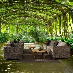 Salotto da giardino Rattan Forte - Pinetarreda