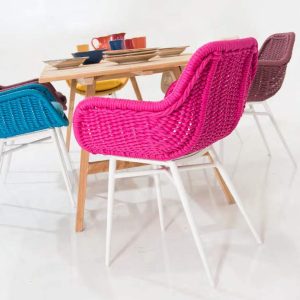 sedia in corda Chanel in fucsia -Pinetarreda